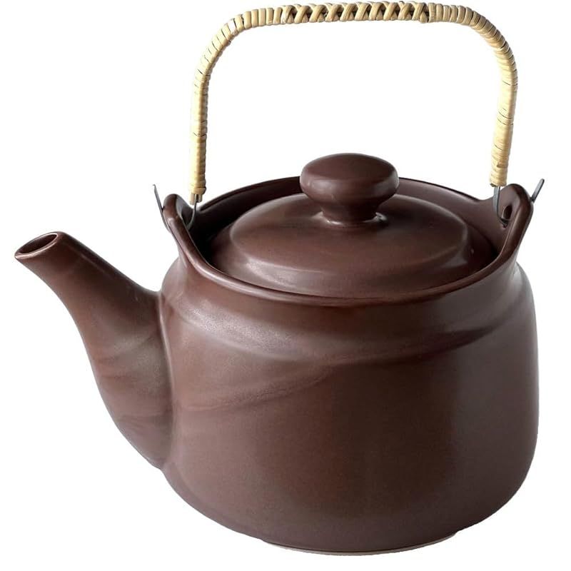 風景ドットコム 常滑焼 耐熱 セラミック 土瓶 ブラウン 大 2000cc 急須 直火OK 煎じ 薬草 漢方