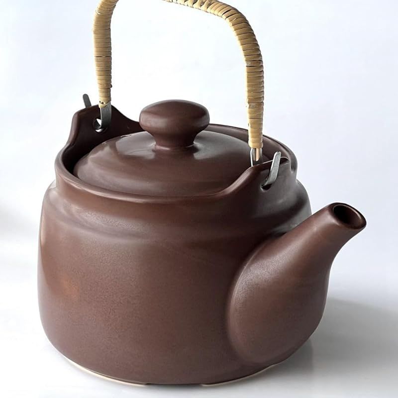 風景ドットコム 常滑焼 耐熱 セラミック 土瓶 ブラウン 大 2000cc 急須 直火OK 煎じ 薬草 漢方