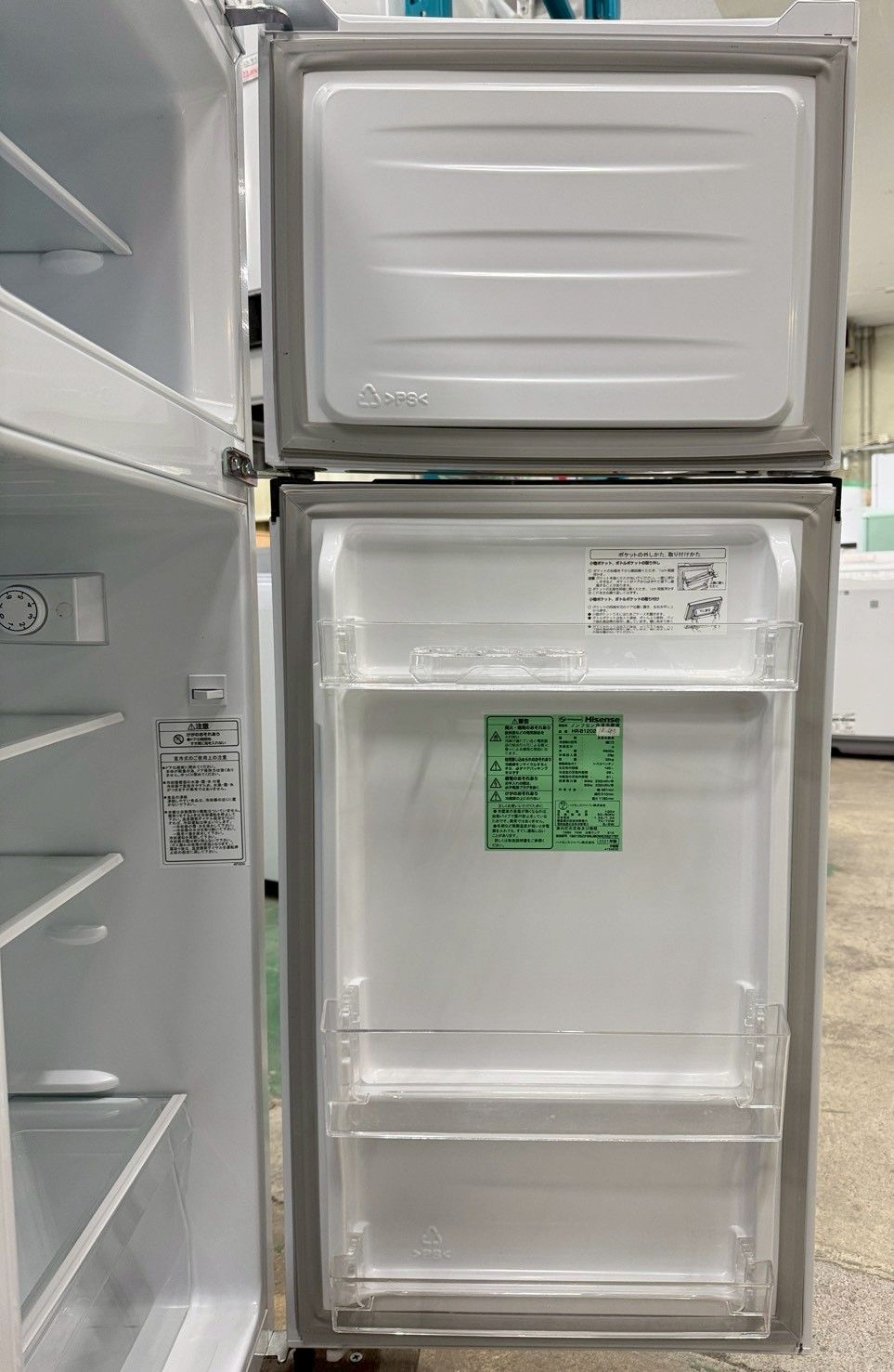 大阪送料無料★3か月保障付き★冷蔵庫★ハイセンス★2ドア★2021年★HR-B1202★R-294 大阪送料無料☆3か月保障付き☆冷蔵庫☆2021年☆HR-