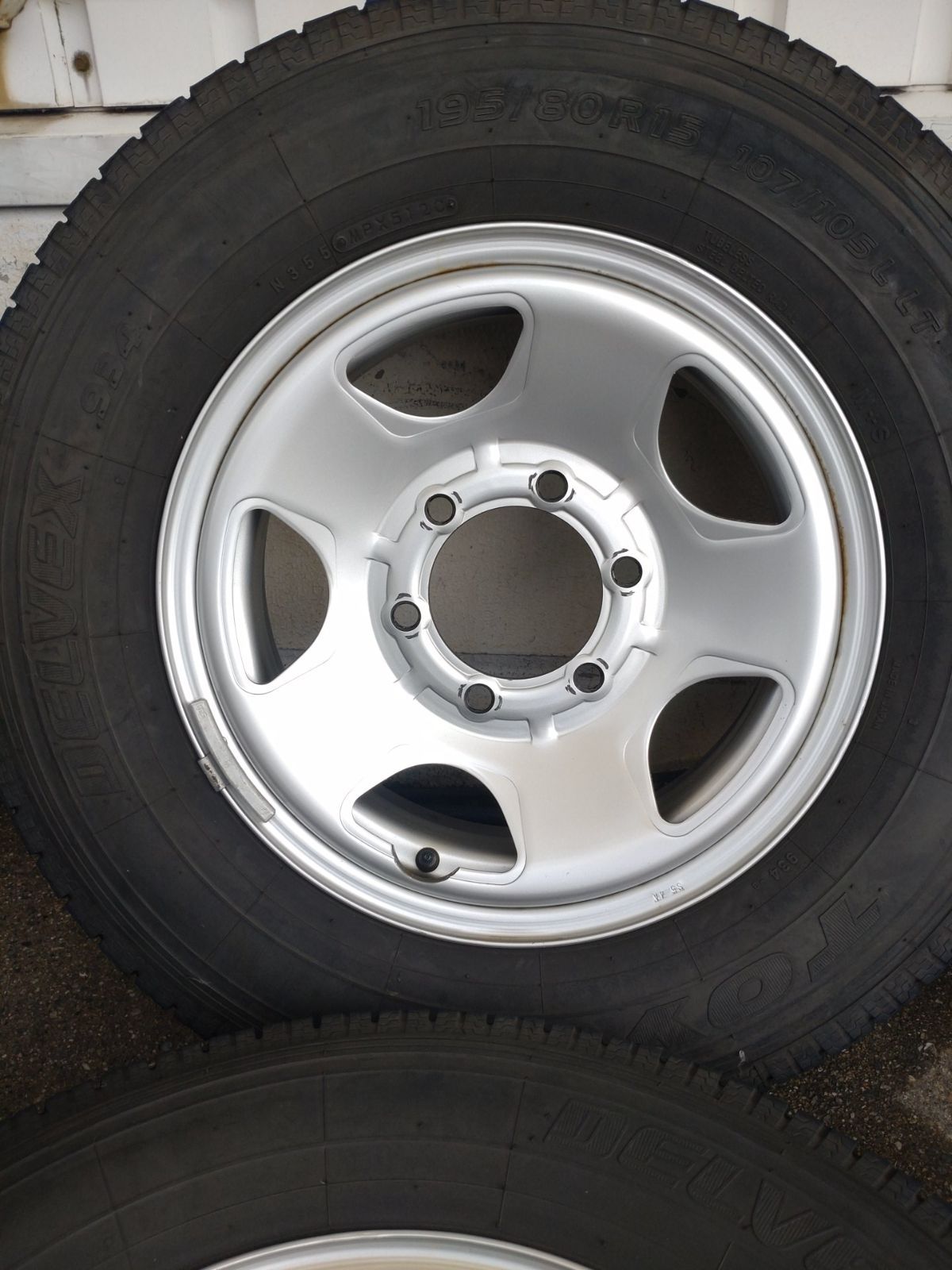 TOPY トピー S 54 A 139 7 6 H 15インチ J 30前後 ハイエース ＆TOYO DELVEX 934 195 80 R 15 スタッドレス4本セット