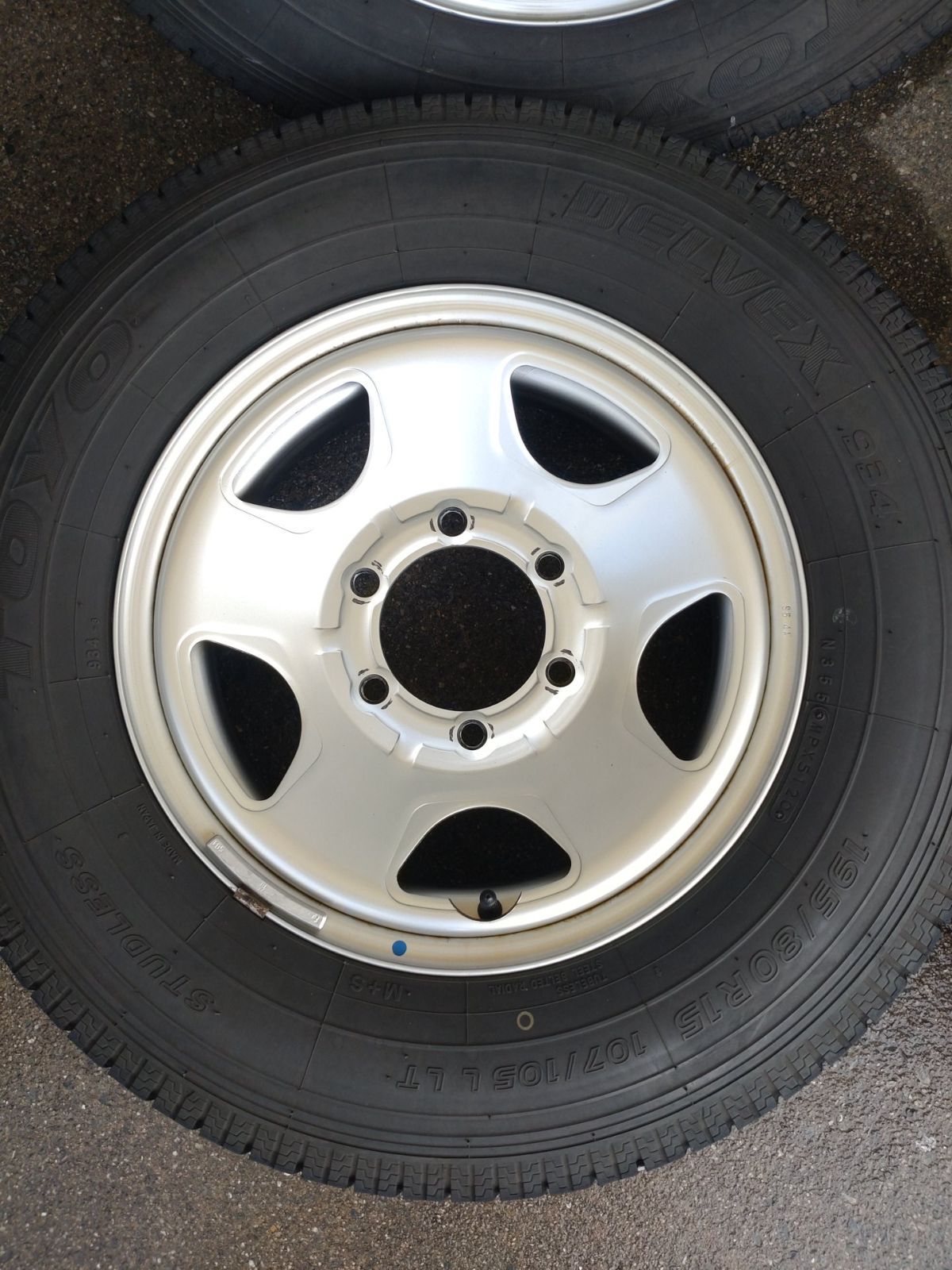  TOPY トピー S 54 A 139 7 6 H 15インチ J 30前後 ハイエース ＆TOYO DELVEX 934 195 80 R 15 スタッドレス4本セット 15インチ タイヤ ホイールセット