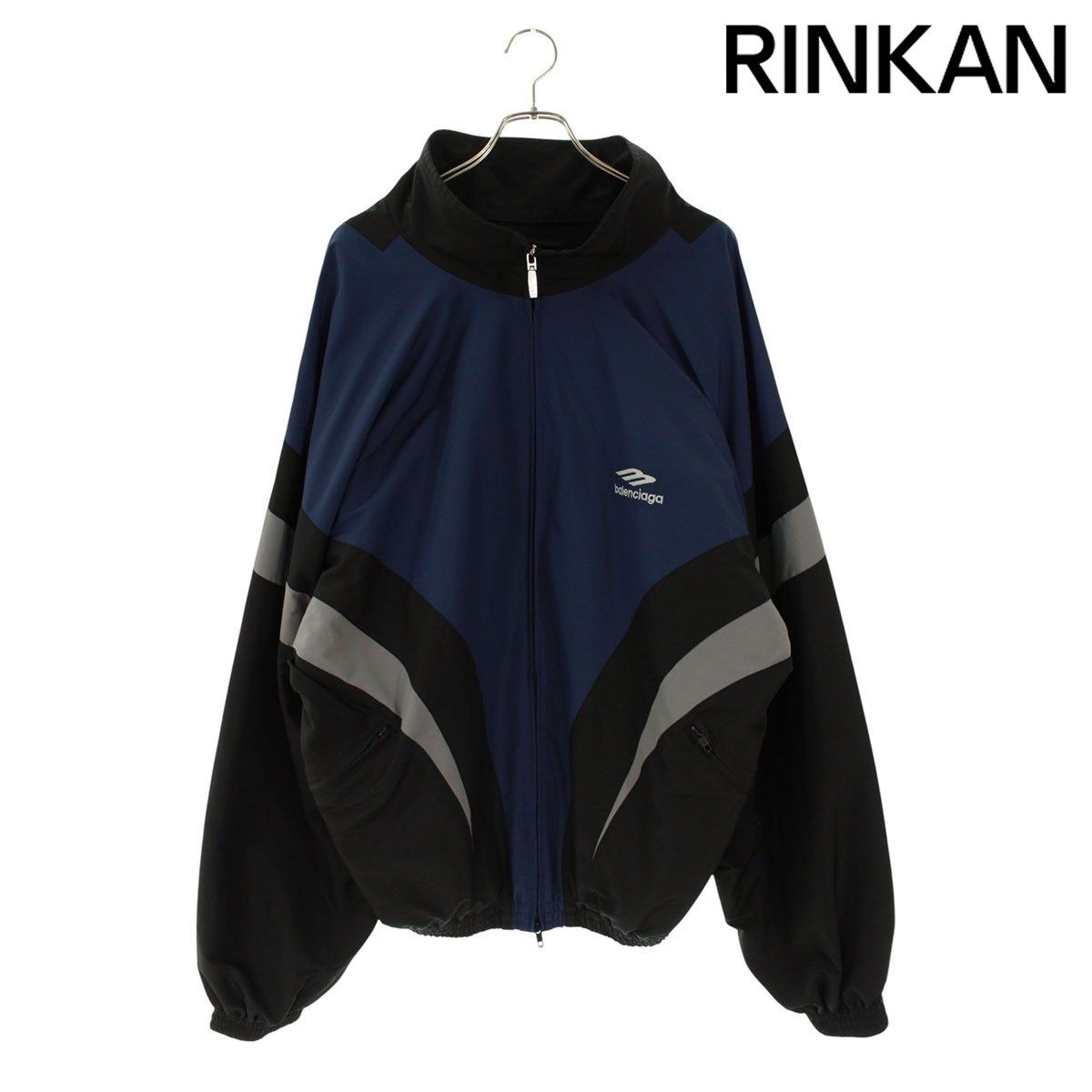 バレンシアガ 790756 TM010 オーバーサイズトラックジャケットブルゾン メンズ XL