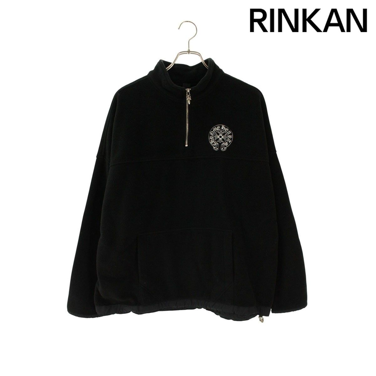 クロムハーツ YKT U TARDY SWEEP HLF ZIP ダガーハーフジップフリースプルオーバーブルゾン メンズ XL