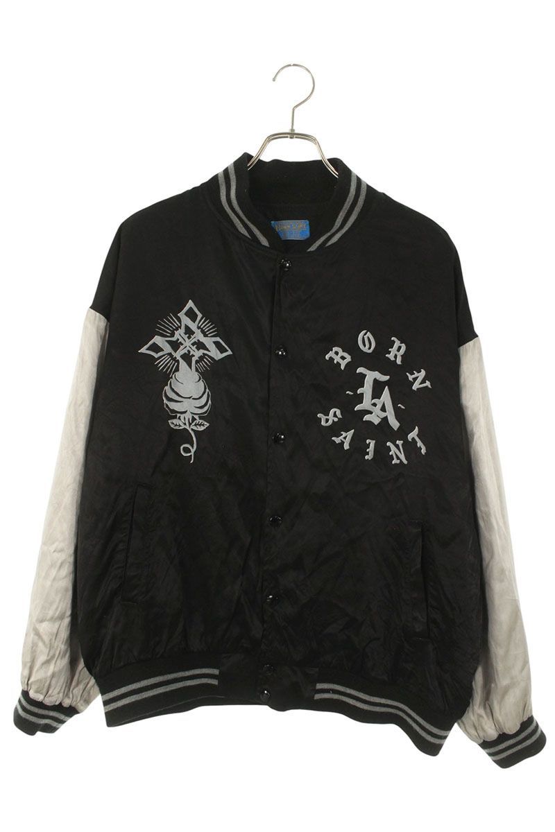 セントマイケル ×ボーンレイズド BORN X RAISED SM-YS8-0000-C12 サテンスカジャンブルゾン メンズ XL