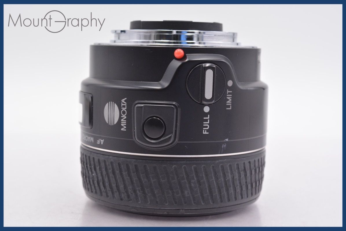 ミノルタ MINOLTA AF MACRO 50mm F2.8 D 前後キャップ-レンズフィルター付 完動 同梱可 am1110