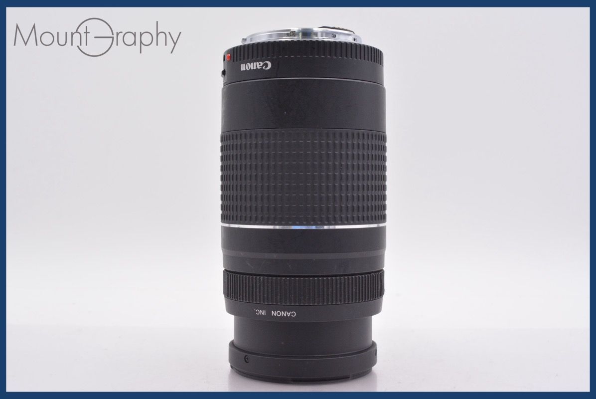 高品質、全国送料無料！ キヤノン Canon EF 75-300mm F4-5.6 III 前後キャップ-レンズフィルター付 完動 同梱可 am1111 騒がしい