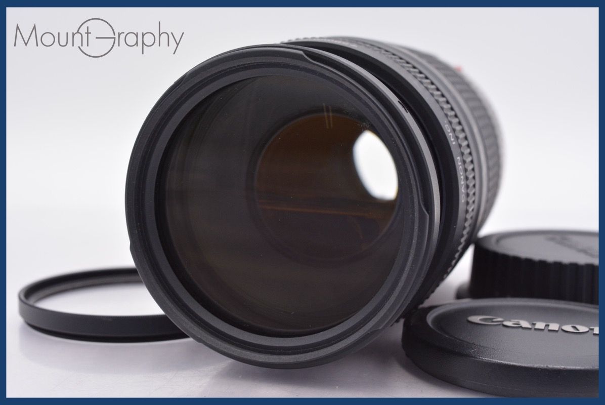 キヤノン Canon EF 75-300mm F4-5.6 III 前後キャップ-レンズフィルター付 完動 同梱可 am1111