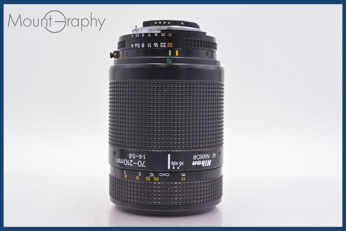 ニコン Nikon AF NIKKOR 70-210mm F4-5.6 前後キャップ-レンズフィルター レンズフード付 完動 同梱可 am1112