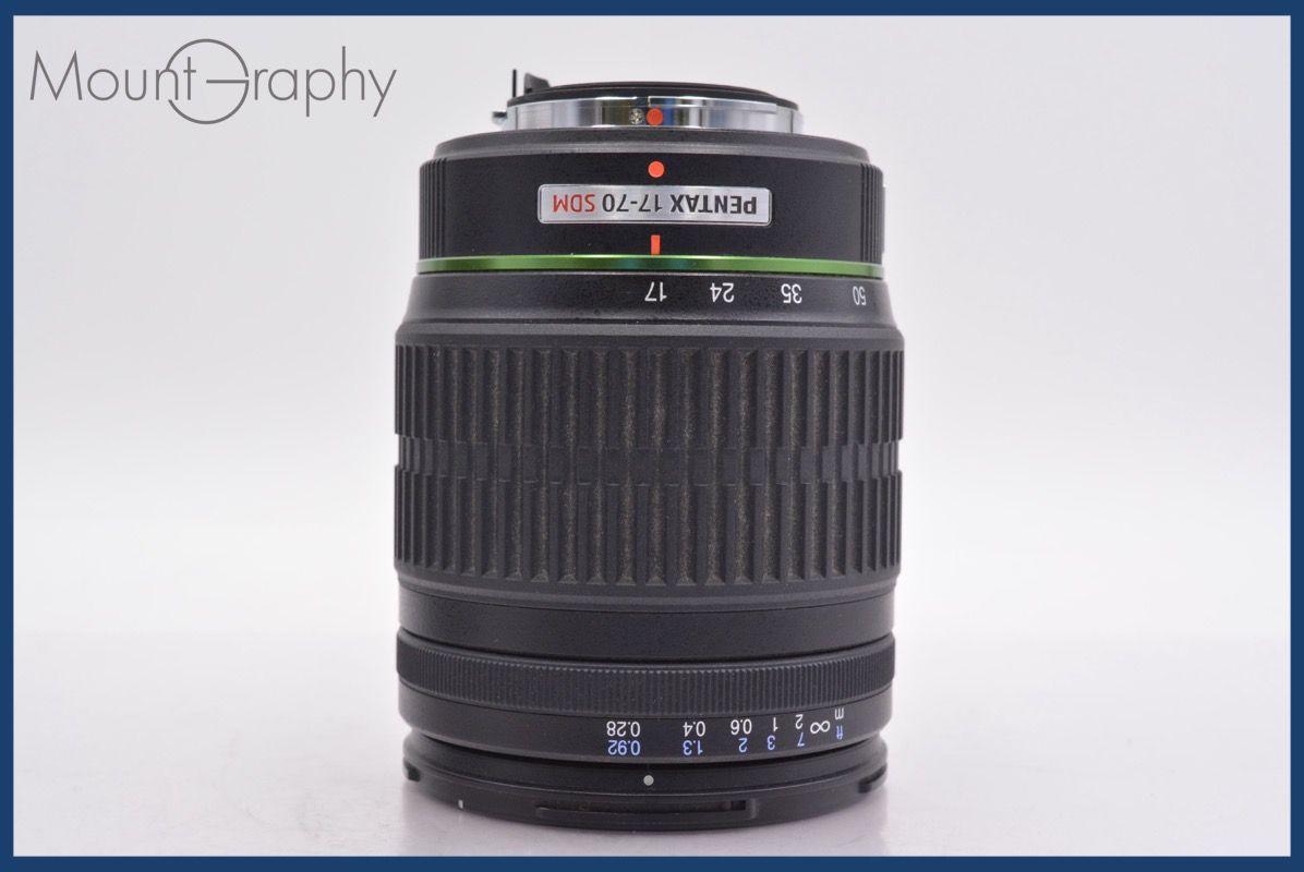 上 ペンタックス PENTAX SMC PENTAX-DA 17-70mm F4 AL IF SDM 元箱 取扱説明書 前後キャップ-レンズフィルター付属 am1115