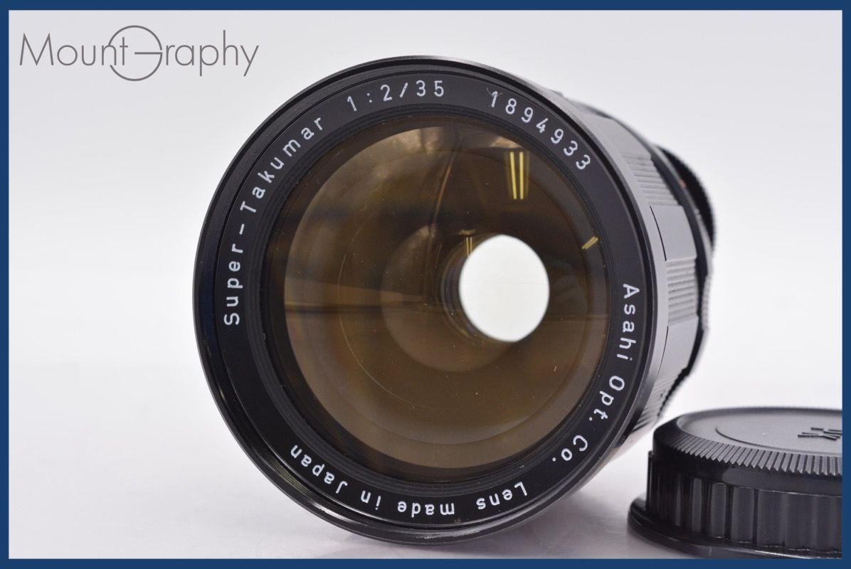 上 ペンタックス PENTAX Super-Takumar 35mm F2 初期 後キャップ付 完動 同梱可 am1117