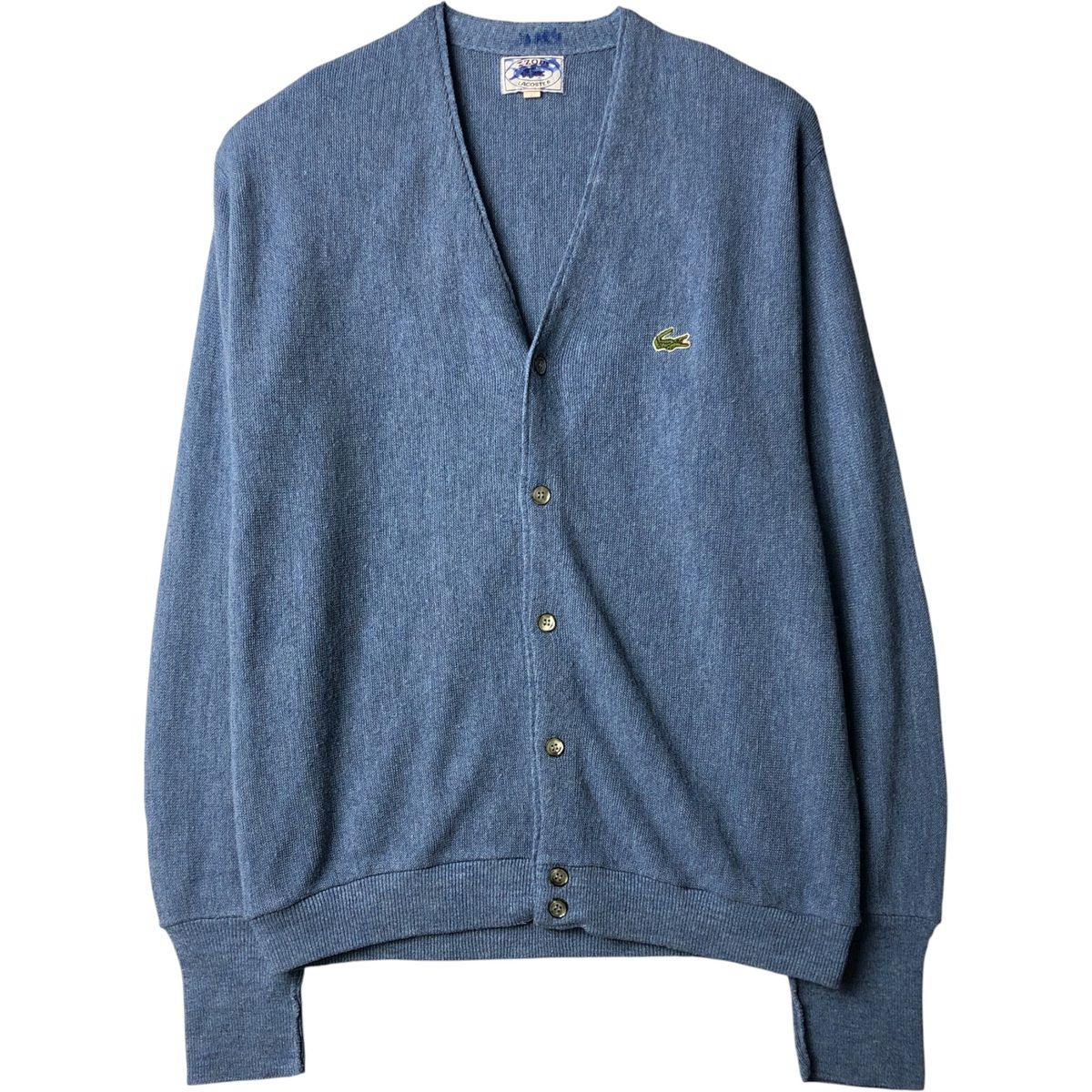 古着 80年代 ラコステ LACOSTE IZOD ニットカーディガン メンズL相当 ヴィンテージ/eaa584634