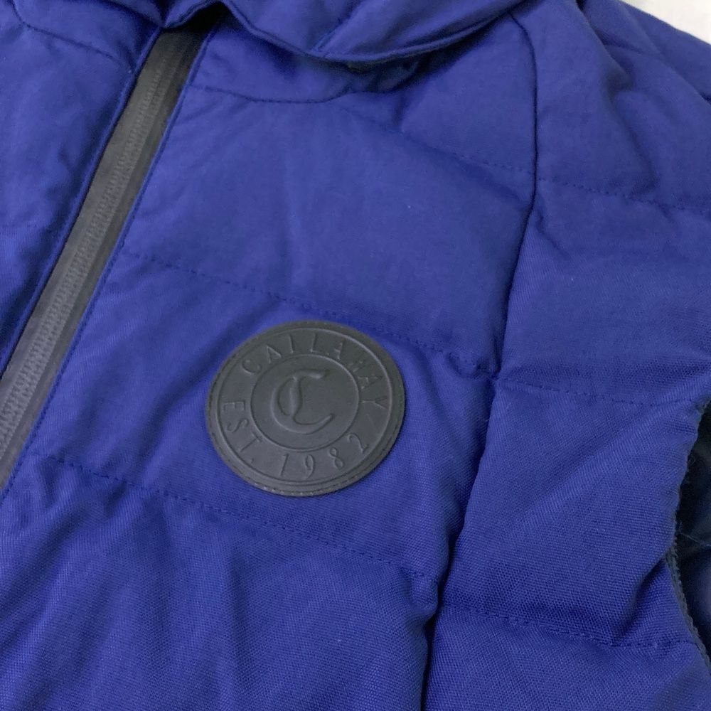 サイズ：L CALLAWAY キャロウェイ 2way ダウン ジップベスト ネイビー