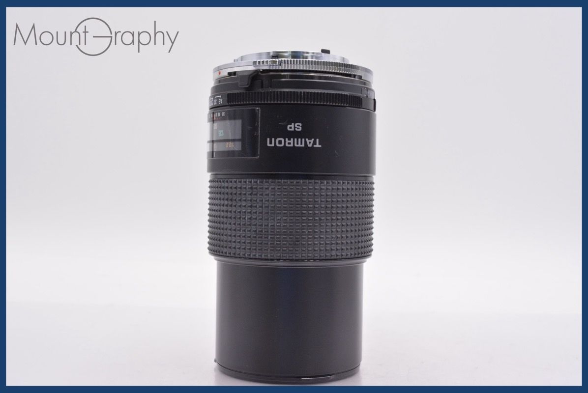 タムロン TAMRON SP 90mm F2.5 前後キャップ-レンズフィルター付 オリンパスOM用 MF 完動 同梱可 am1125