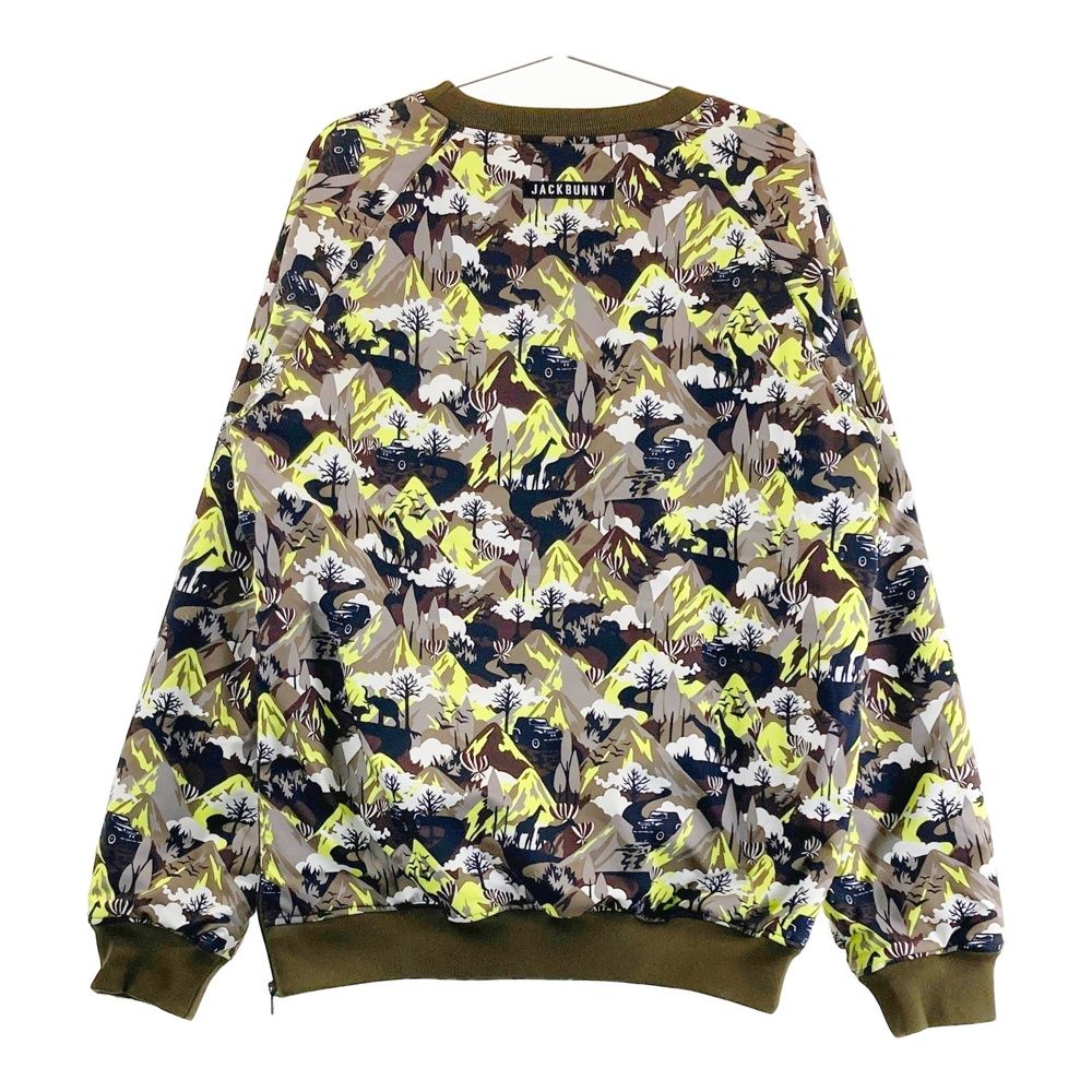 サイズ 6 JACK BUNNY ジャックバニー 蓄熱 長袖 中綿ブルゾン ジャケット 総柄 ブラウン系 240101466320 ゴルフウェア メンズ ストスト