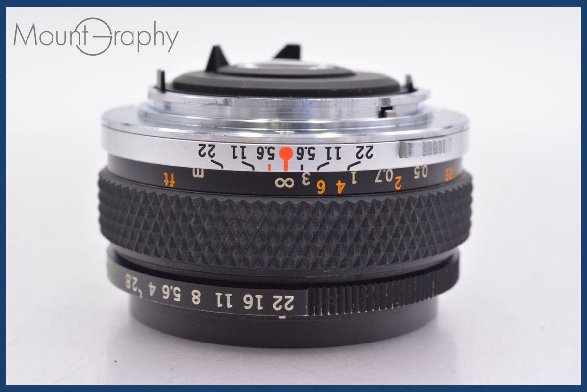 オリンパス OLYMPUS OM-SYSTEM ZUIKO AUTO-W 28mm F2.8 前後キャップ-レンズフィルター付 完動 同梱可 am1128