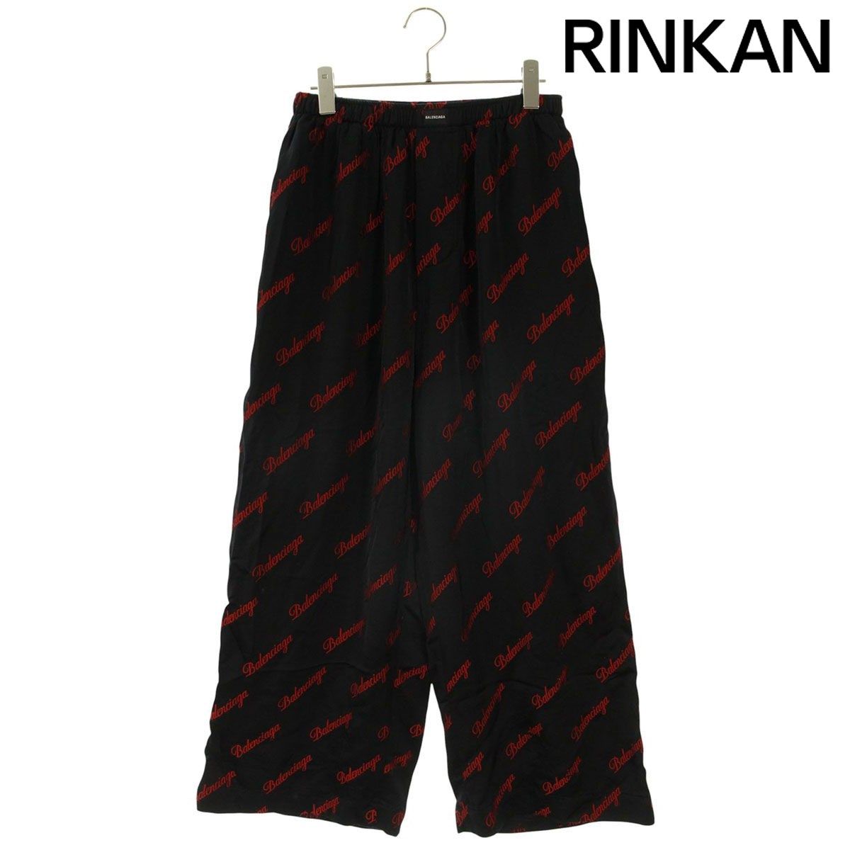バレンシアガ 658883 TKO52 オールオーバーロゴパジャマロングパンツ メンズ 44