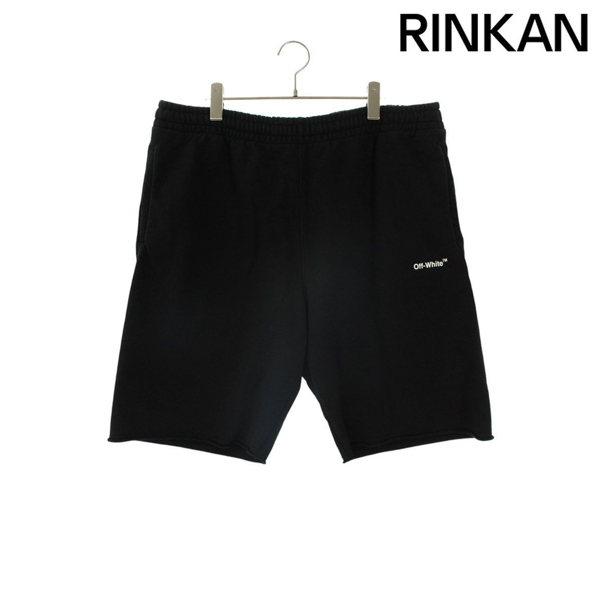 オフホワイト OMCI012C99FE003 バックアロースウェットハーフパンツ メンズ XL