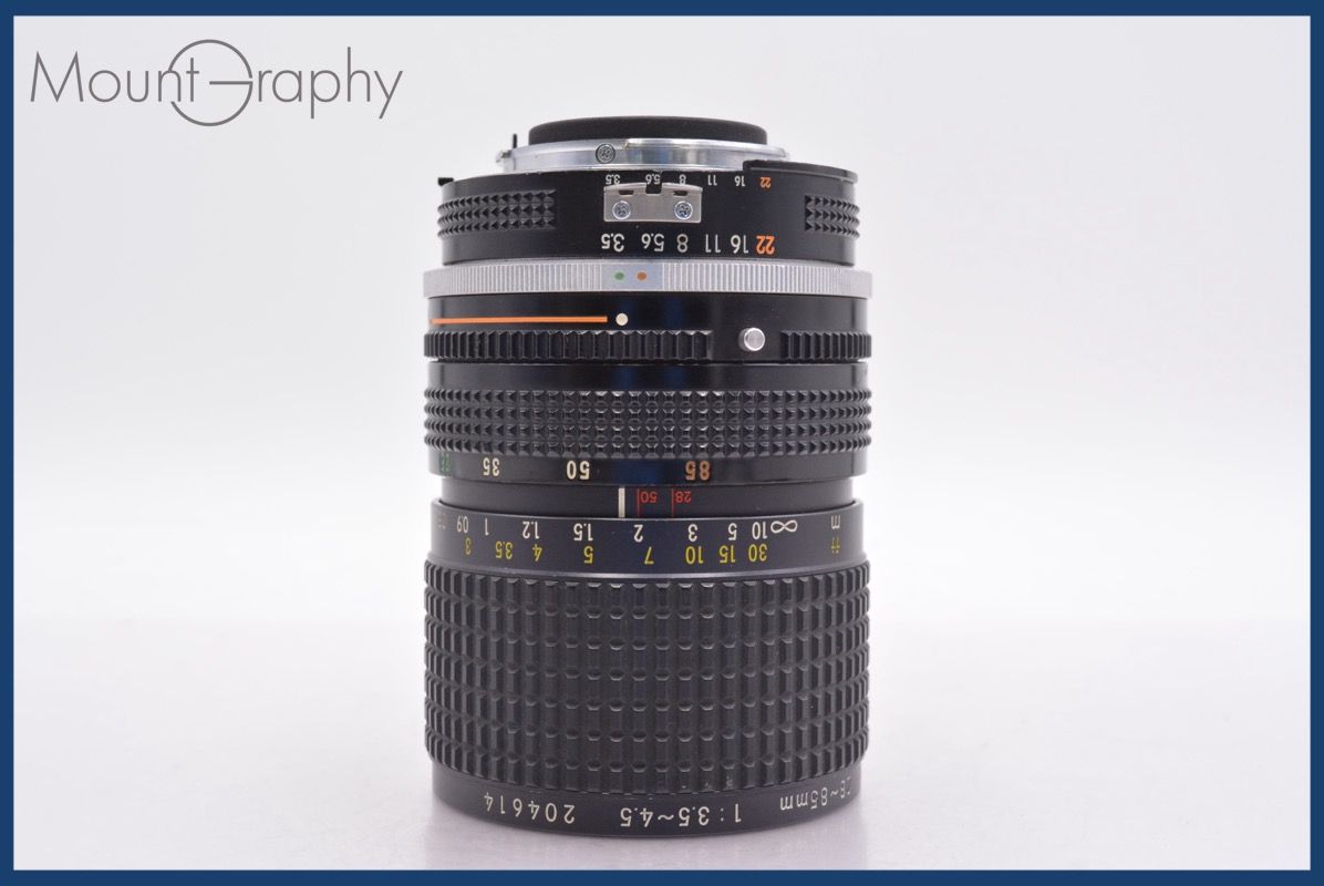 ニコン Nikon Zoom-NIKKOR 28-85mm F3.5-4.5 Ai-S 前後キャップ-レンズフィルター付 完動 同梱可 am1136