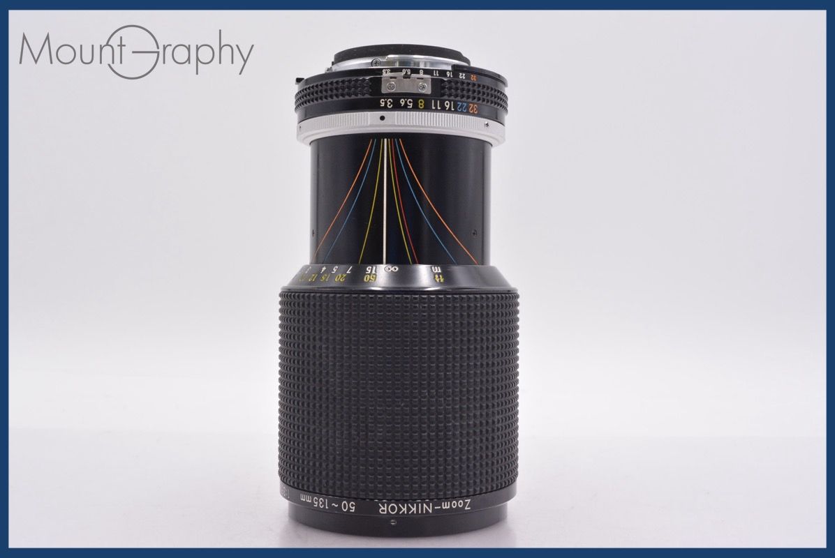 上 ニコン Nikon Zoom-NIKKOR 50-135mm F3.5 Ai-s 前後キャップ-レンズフィルター付 完動 同梱可 am1137