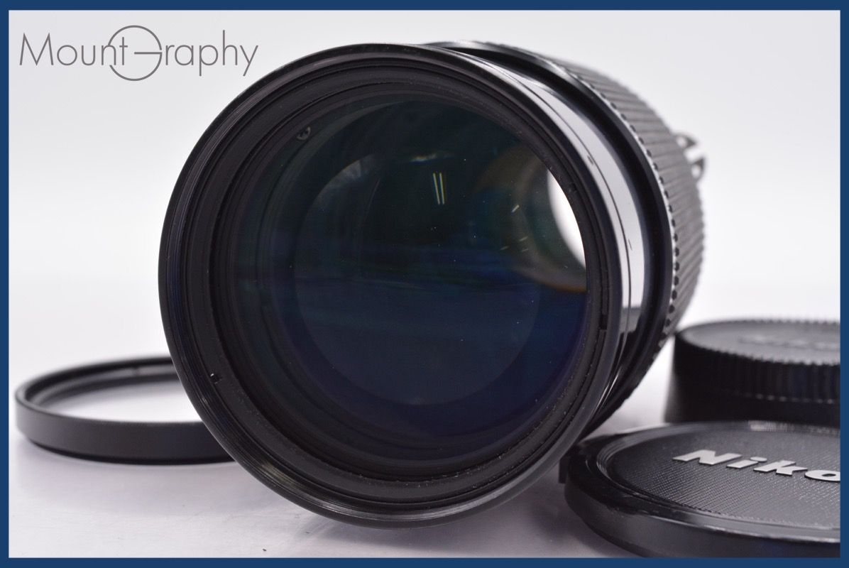上 ニコン Nikon Zoom-NIKKOR 50-135mm F3.5 Ai-s 前後キャップ-レンズフィルター付 完動 同梱可 am1137