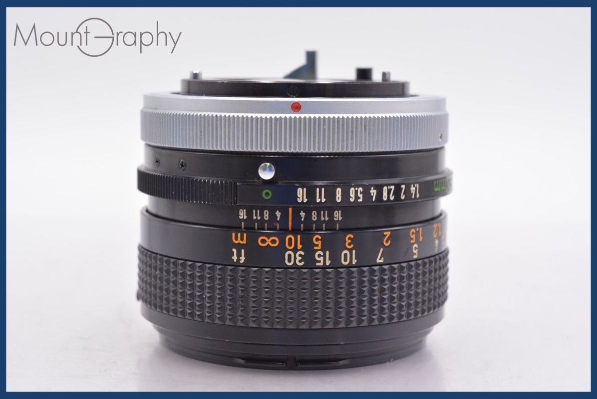 キヤノン Canon FD 50mm F1.4 S.S.C 前後キャップ-レンズフィルター付 完動 同梱可 am1139