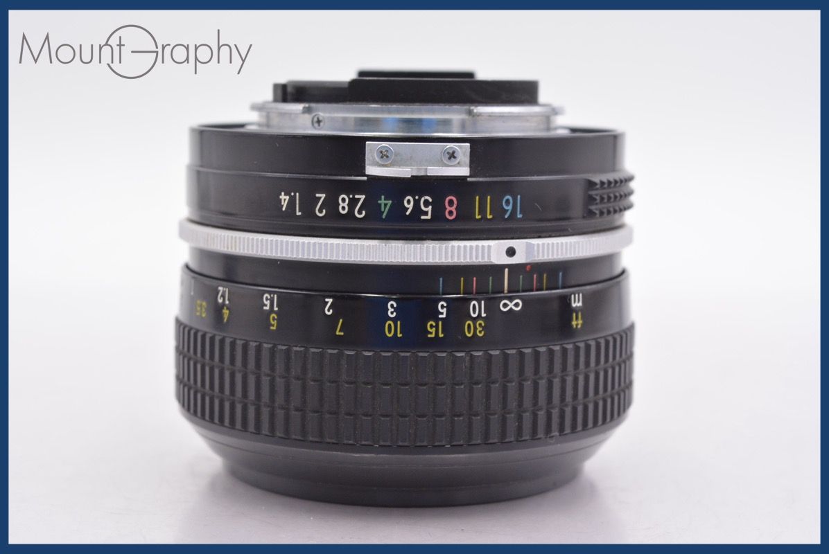 ニコン Nikon NIKKOR 50mm F1.4 非Ai 前後キャップ-レンズフィルター付 完動 同梱可 am1146