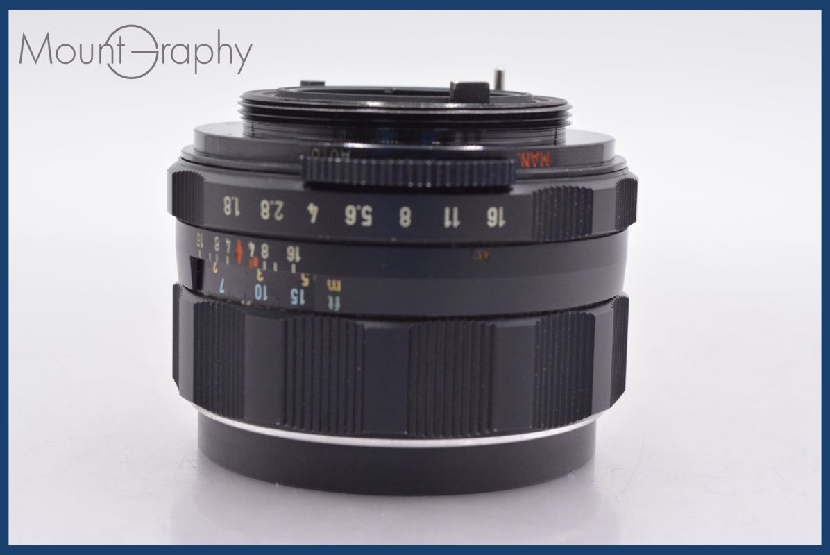 上 ペンタックス PENTAX Super-Multi-Coated TAKUMAR 55mm F1.9 前後キャップ-レンズフィルター付 完動 同梱可 am1149