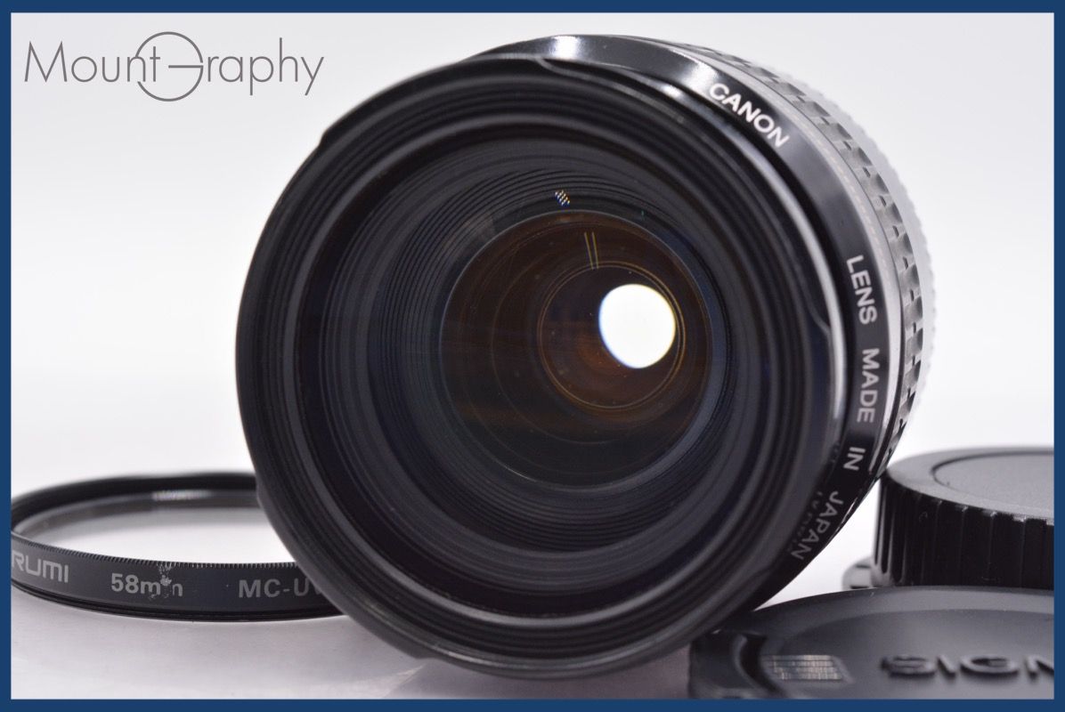 キヤノン Canon EF 35-105mm F4.5-5.6 USM 前後キャップ-レンズフィルター付 完動 同梱可 am1150