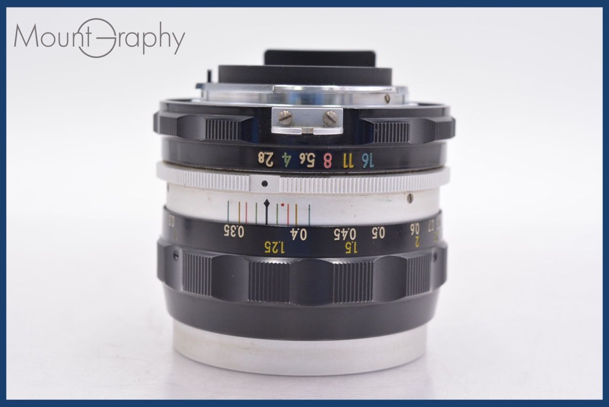 上 ニコン Nikon NIKKOR-S Auto 35mm F2.8 非Ai 前後キャップ-レンズフィルター付 完動 同梱可 am1153