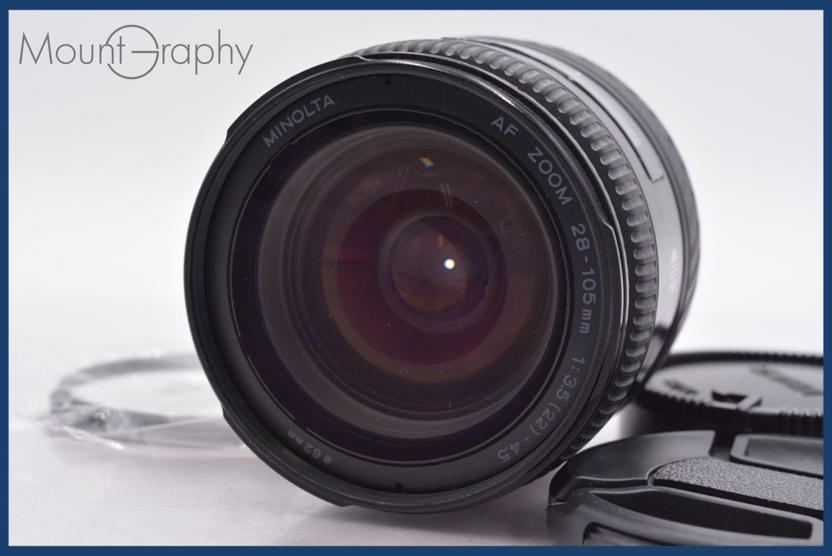 上 ミノルタ MINOLTA AF ZOOM 28 105 mm F 3 5 4 前後キャップ レンズフィルター付 同梱可 am 1155