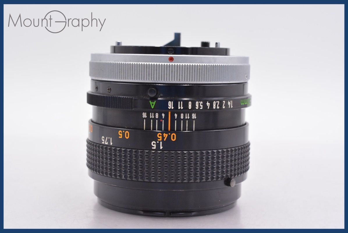 キヤノン Canon FD 50mm F1.4 S.S.C 前後キャップ-レンズフィルター付 完動 同梱可 am1162