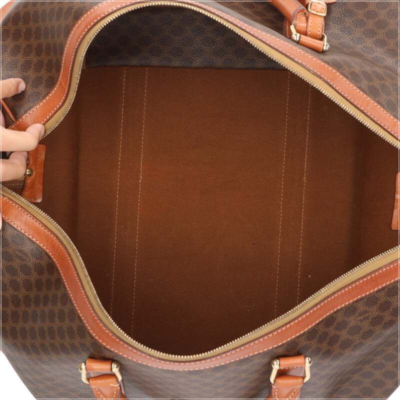 マカダムPVCボストンバッグ メンズ