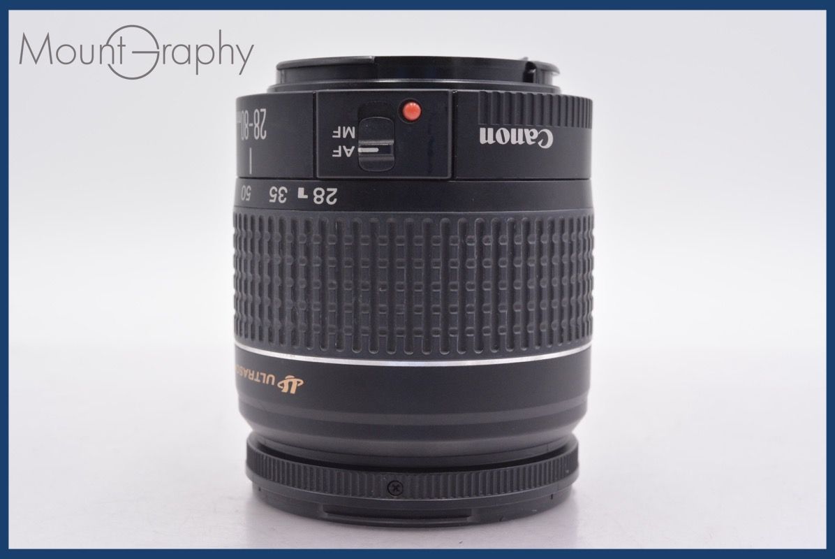 キヤノン Canon EF 28-80mm F3.5-5.6 V USM 前後キャップ-レンズフィルター付 完動 同梱可 am1180