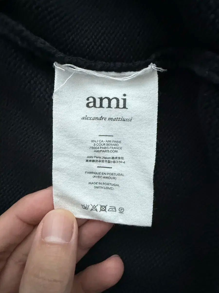 アミ BIGハート ブラック カーディガン Lサイズ WWW_MERCADOAVALIA_COM_BR