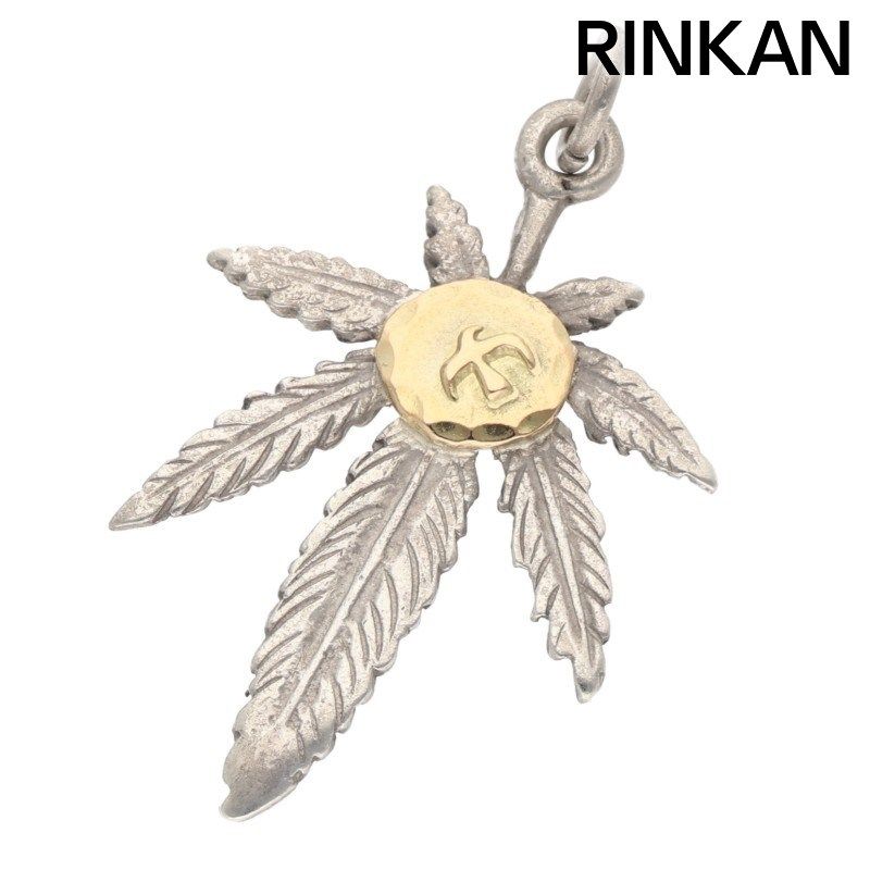 ゴローズ 金メタル付きグラス ネックレストップ メンズ 大