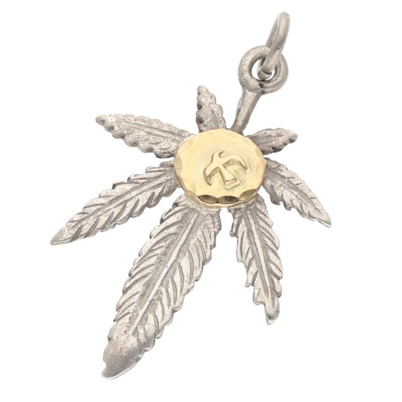 ゴローズ 金メタル付きグラス ネックレストップ メンズ 大