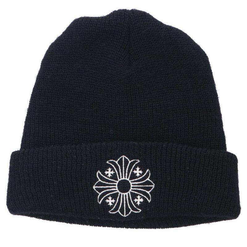 クロムハーツ WOOL WATCH CAP ウールワッチキャップ CHプラス刺繍ビーニーニット帽子 メンズ ONE SIZE