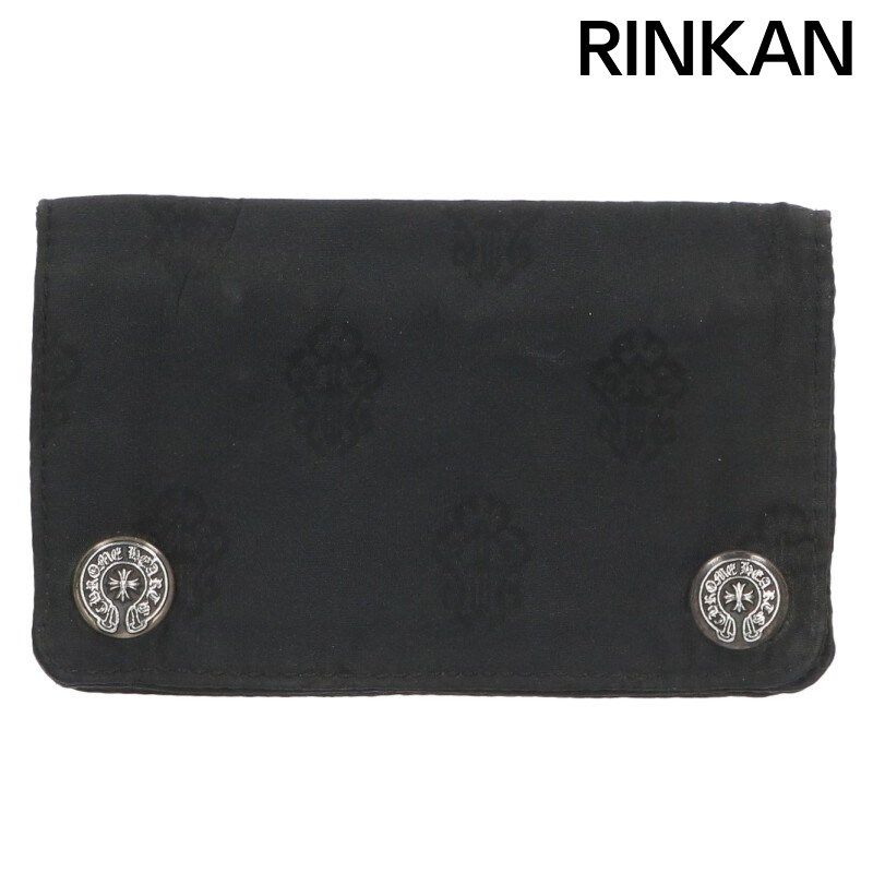 クロムハーツ 1 ZIP 1ジップナイロン ホースシューボタン1ジップナイロン財布 メンズ