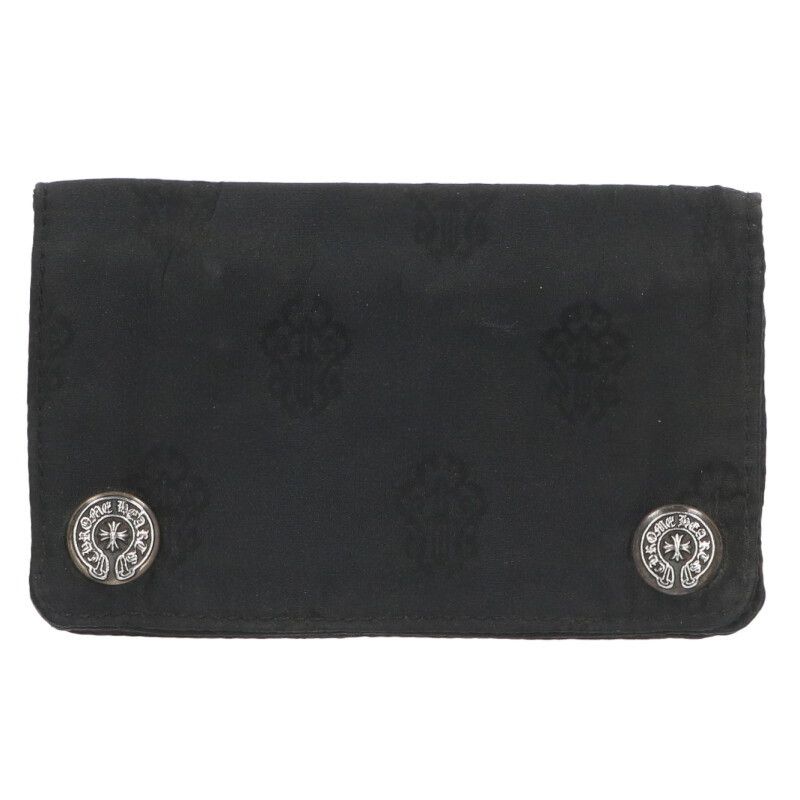 クロムハーツ 1 ZIP 1ジップナイロン ホースシューボタン1ジップナイロン財布 メンズ