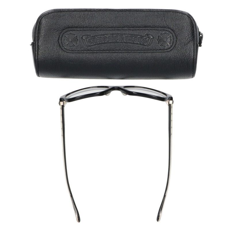 クロムハーツ DROP BOX CHプラステンプルウェリントン眼鏡 メンズ 53  