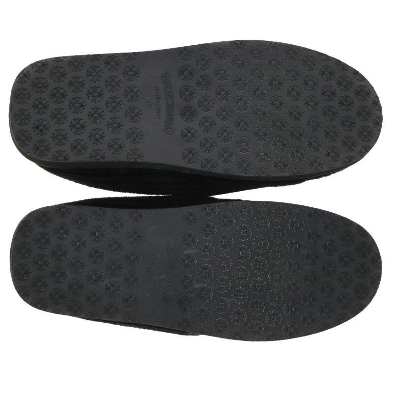 コーデュロイダガー装飾スリッポンルームシューズ