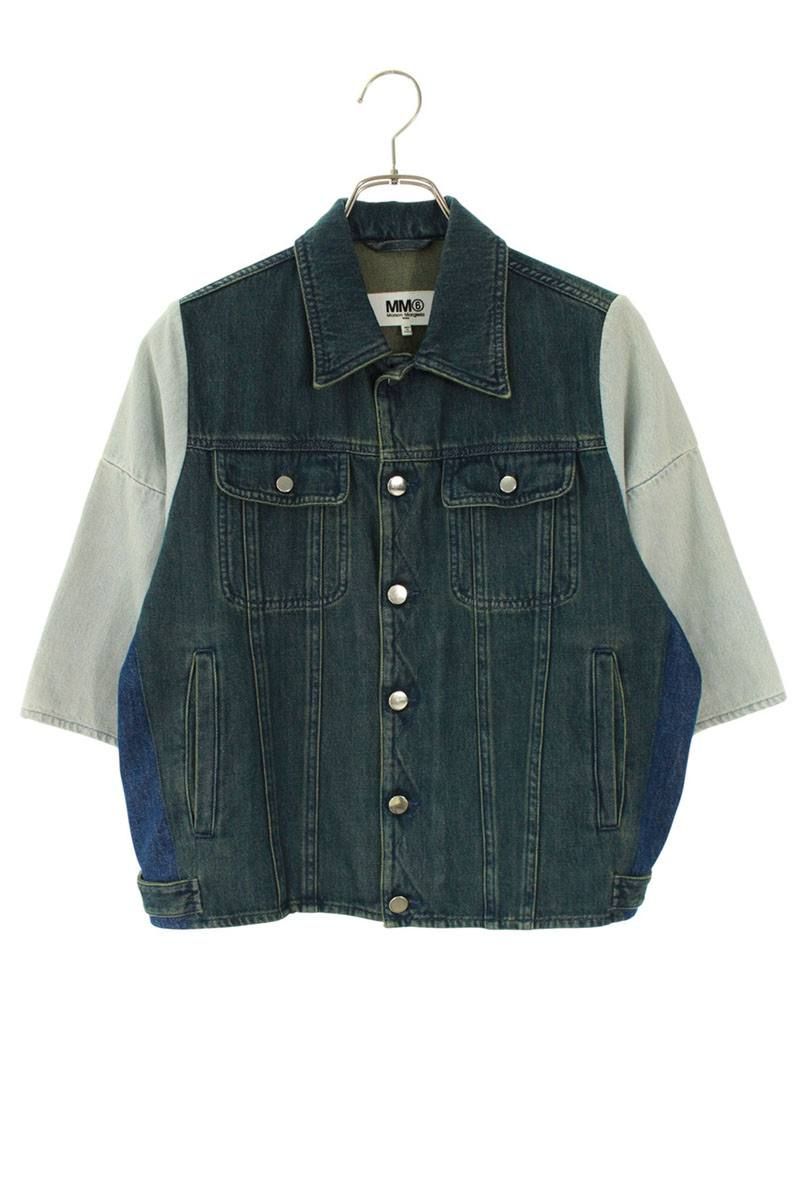 エムエムシックス S32AM0235 再構築半袖デニムジャケット レディース 40