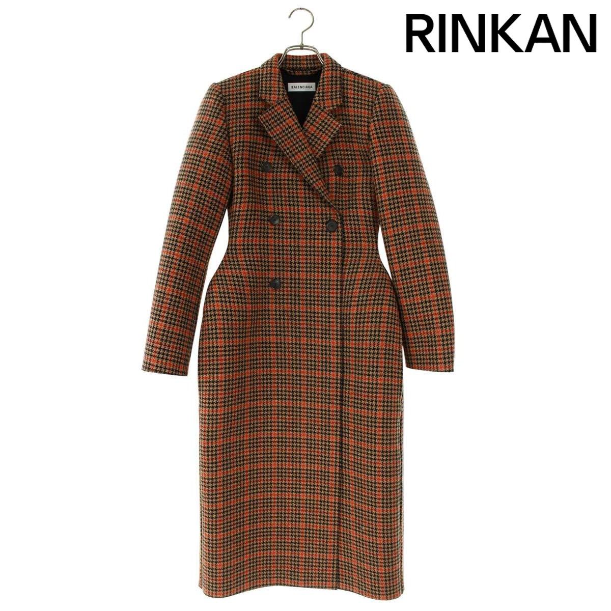 バレンシアガ 542144 TCU07 ウエストシェイプハウンドトゥースコート レディース F36