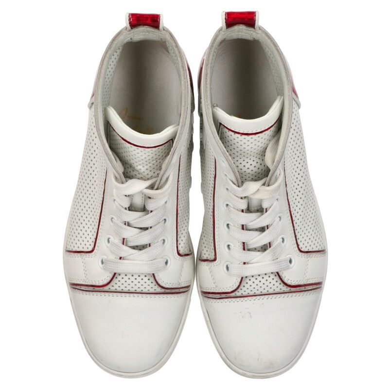 FLAT ヒールロゴパンチングハイカットスニーカー