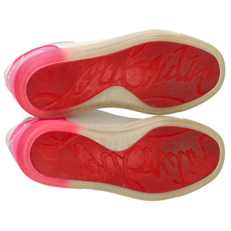  クリスチャンルブタン FUN VIEIRA ORLATO FLAT ヒールロゴクリアソールスニーカー レディース 36 スニーカー 靴