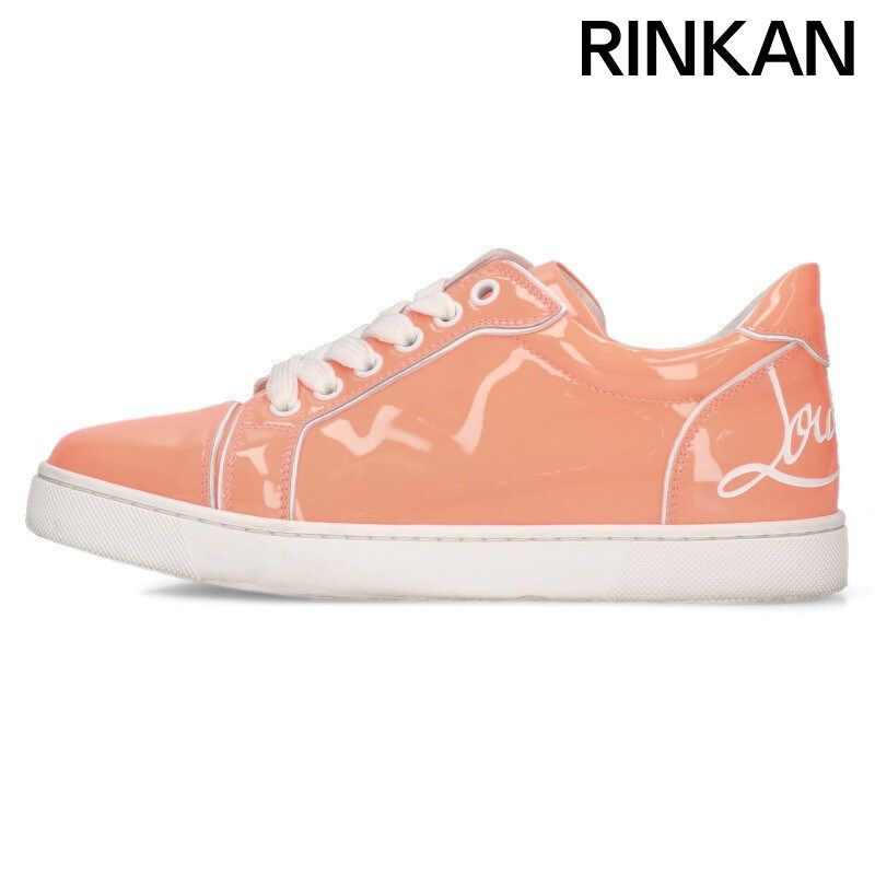 クリスチャンルブタン パテントローカットスニーカー レディース 36