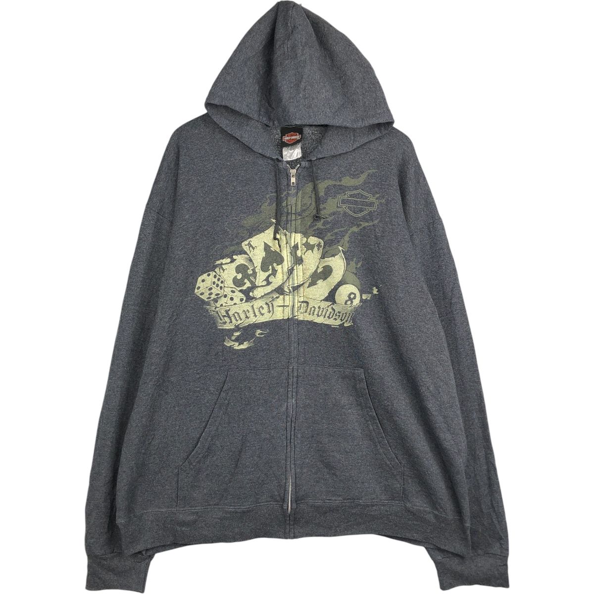 古着 ビッグサイズ ハーレーダビッドソン Harley-Davidson スウェットフルジップパーカー メンズXXXL相当 eaa419464