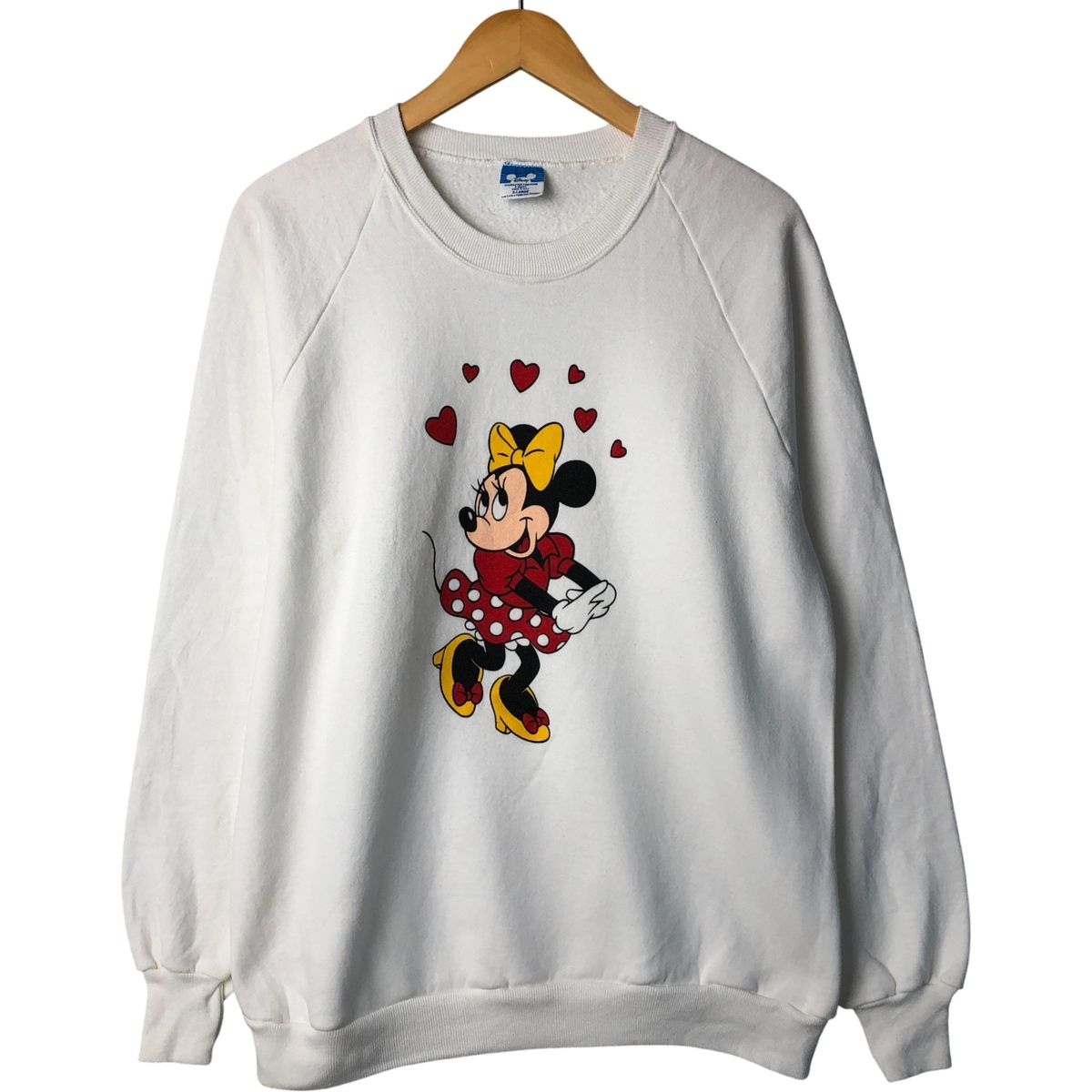 古着 80年代 ディズニー DISNEY MINNIE MOUSE ミニーマウス キャラクタースウェットシャツ トレーナー メンズXL相当 eaa589045