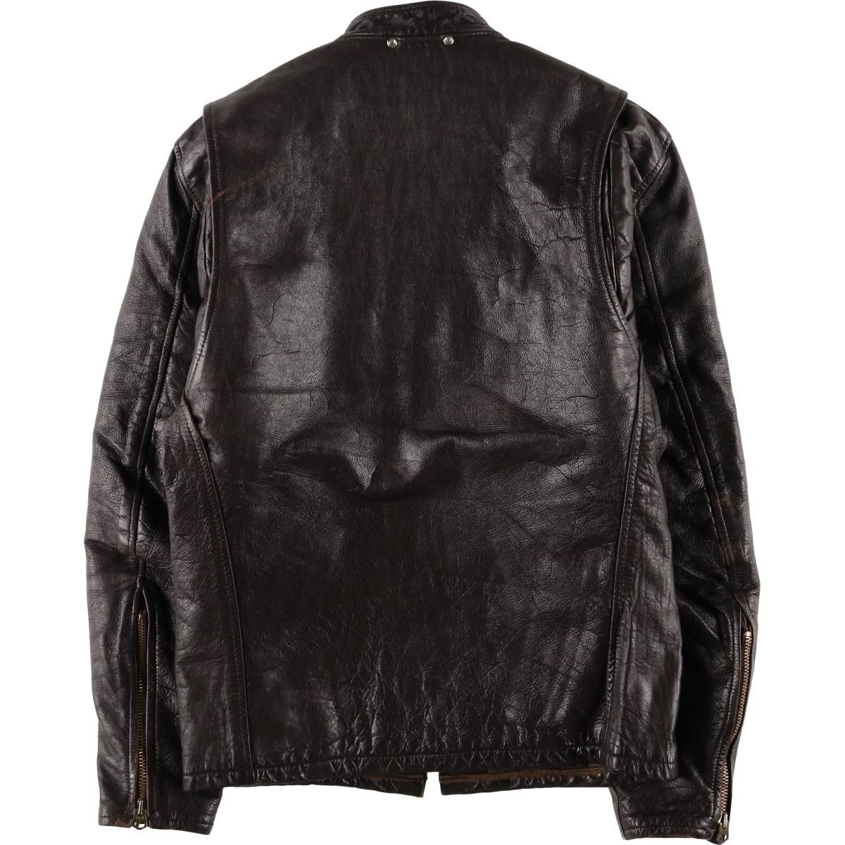 古着 中綿入り シングルライダースジャケット レディースM相当 eaa579504