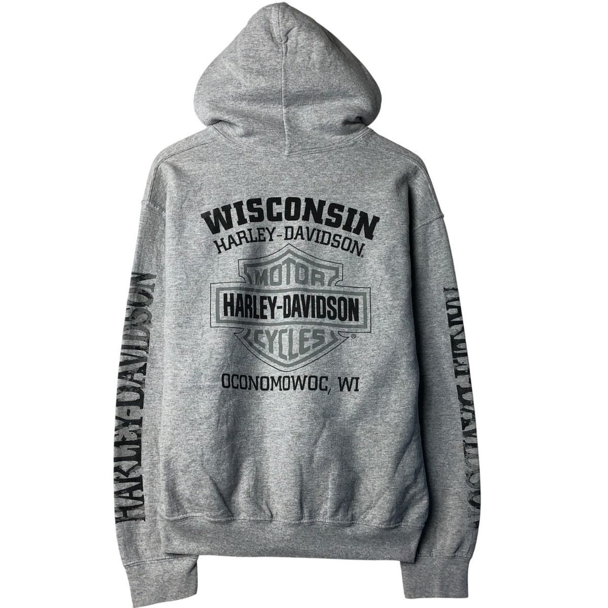 古着 ハーレーダビッドソン Harley-Davidson ドクロ柄 スカル柄 スウェットプルオーバーパーカー メンズM相当 eaa482635